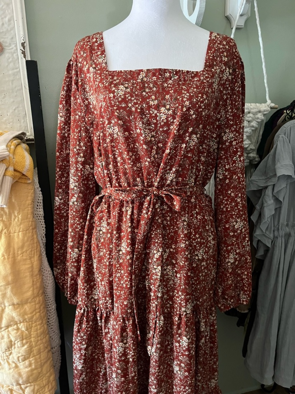 Hayden Multi-layer V-Neck Maxi Dress